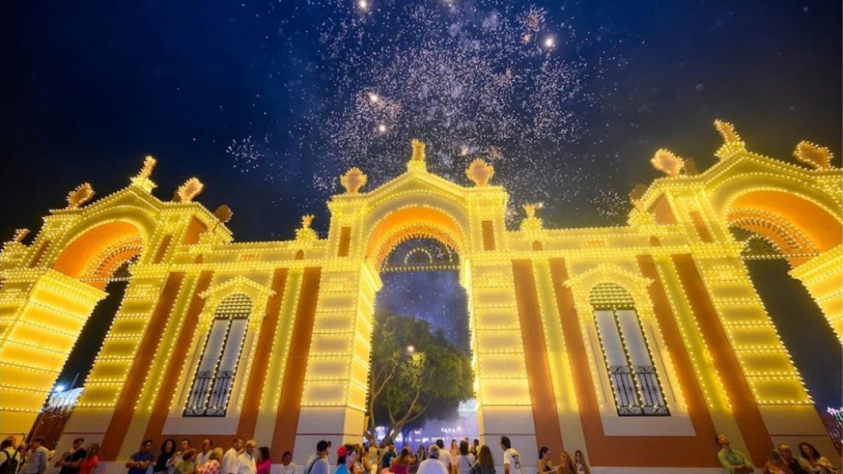 Alumbrado de la pasada Feria de Almería
