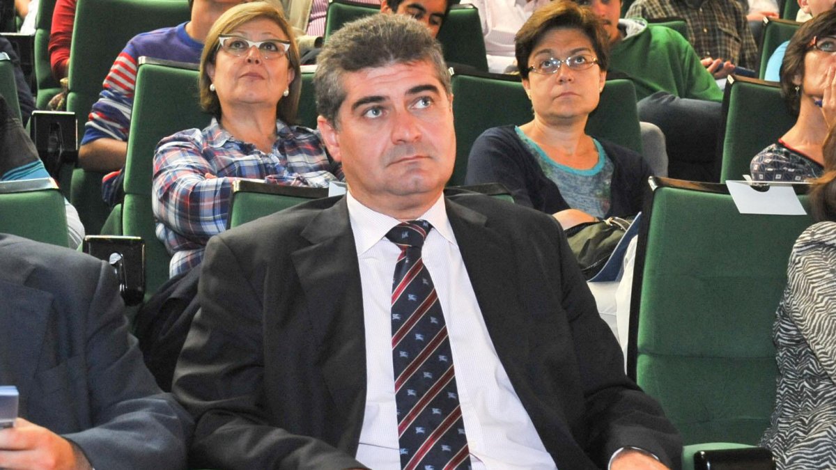 Antonio Posadas, en un acto académico en la Universidad de Almería