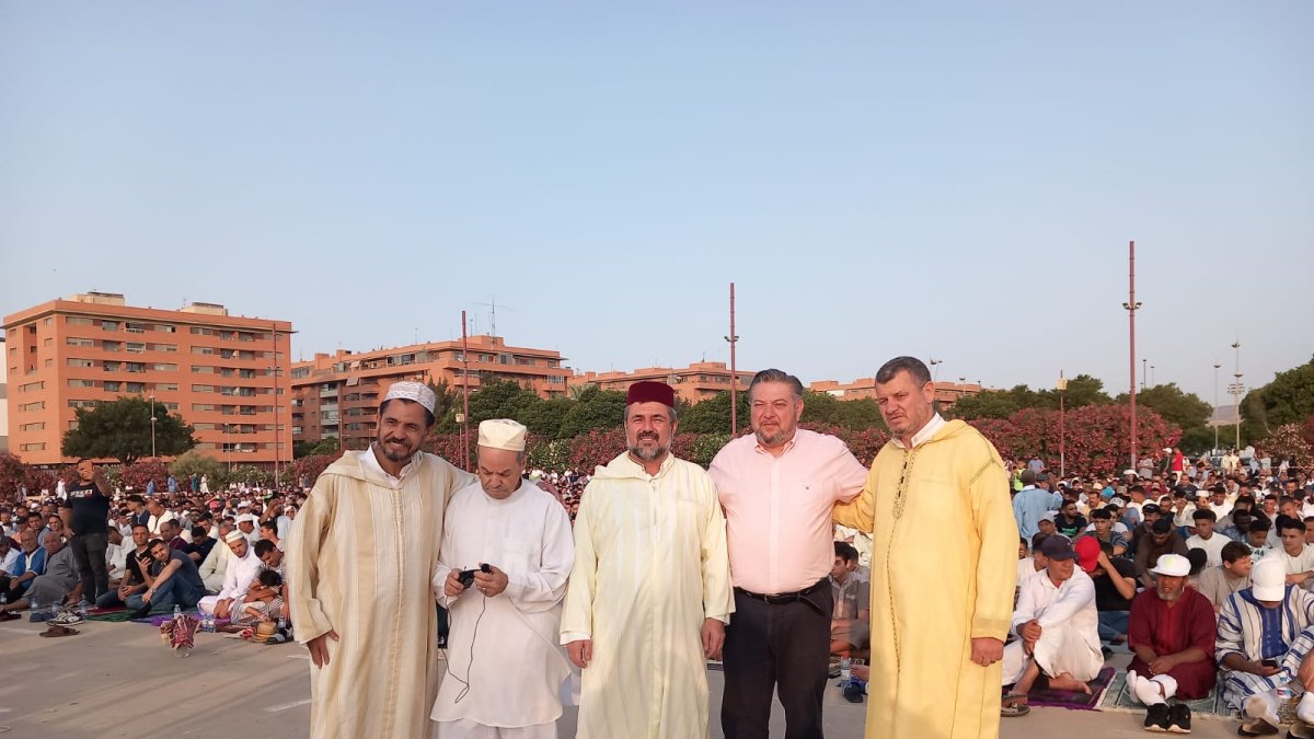 Los rezos de Almería han sido oficiados por Abdallah Mhanna y en el acto ha estado presente Diego Cruz, concejal de Cultura.