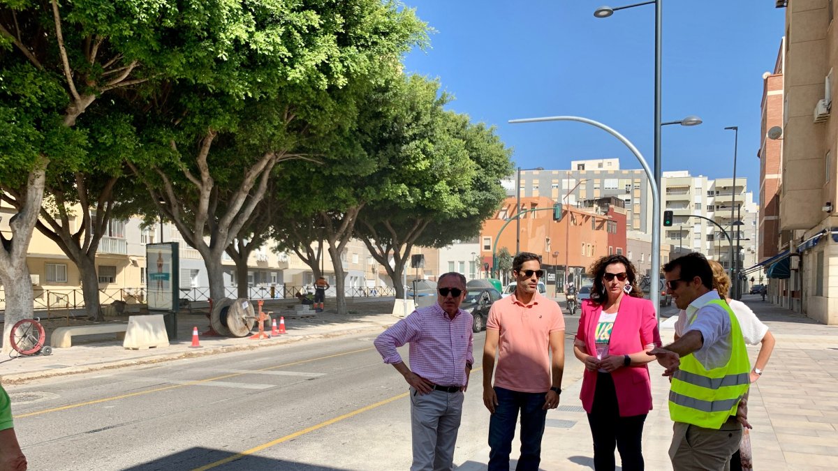 Visita a los trabajos de la alcaldesa de Almería