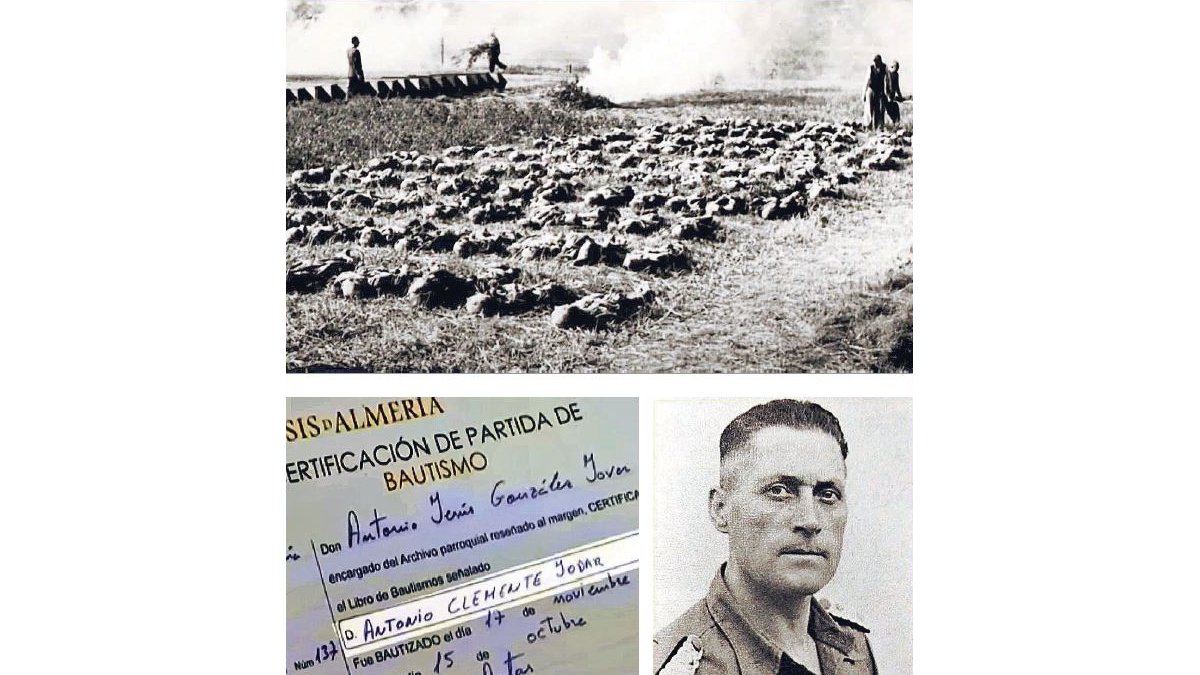 Ejecuciones en el campo de concentración checo; partida de bautismo de Antonio Clemente y el comandante, Emil Klein.
