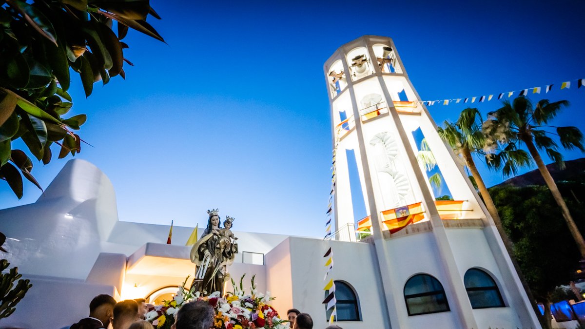 Procesión de la Virgen del Carmen de 2022 en Aguadulce.