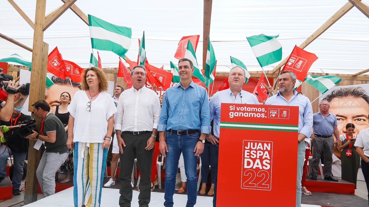 Último mitin de Pedro Sánchez en Almería.