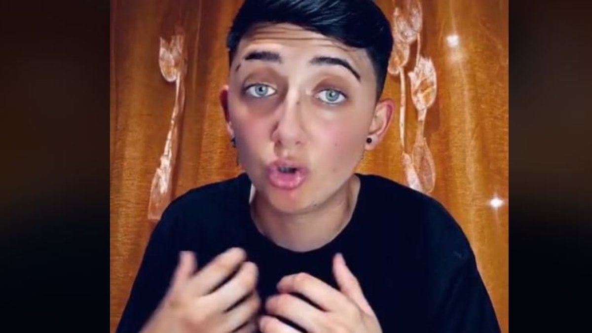 Elegance, en su vídeo de TikTok.