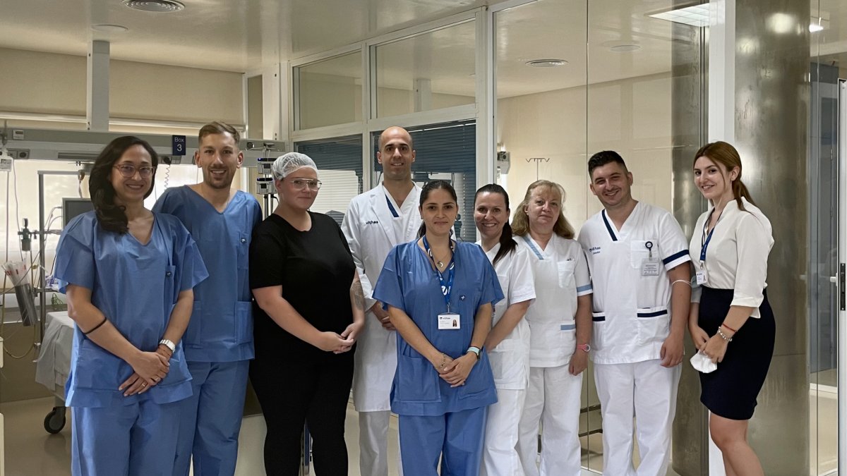 Parte del equipo UCI Vithas Almeria.