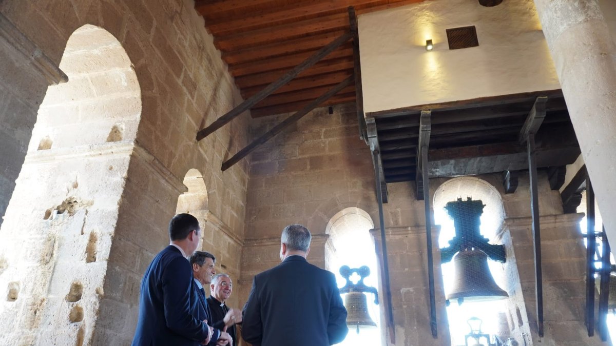 Imagen de la visita inaugural al interior de la Catedral.