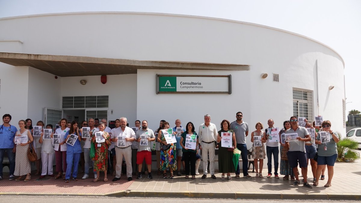 La concentración ha tenido lugar en Campohermoso.