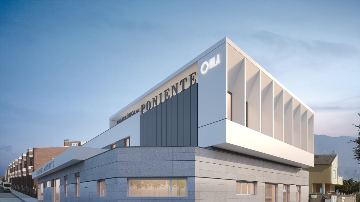 HLA Policlínica en El Ejido, tras su remodelación en curso.