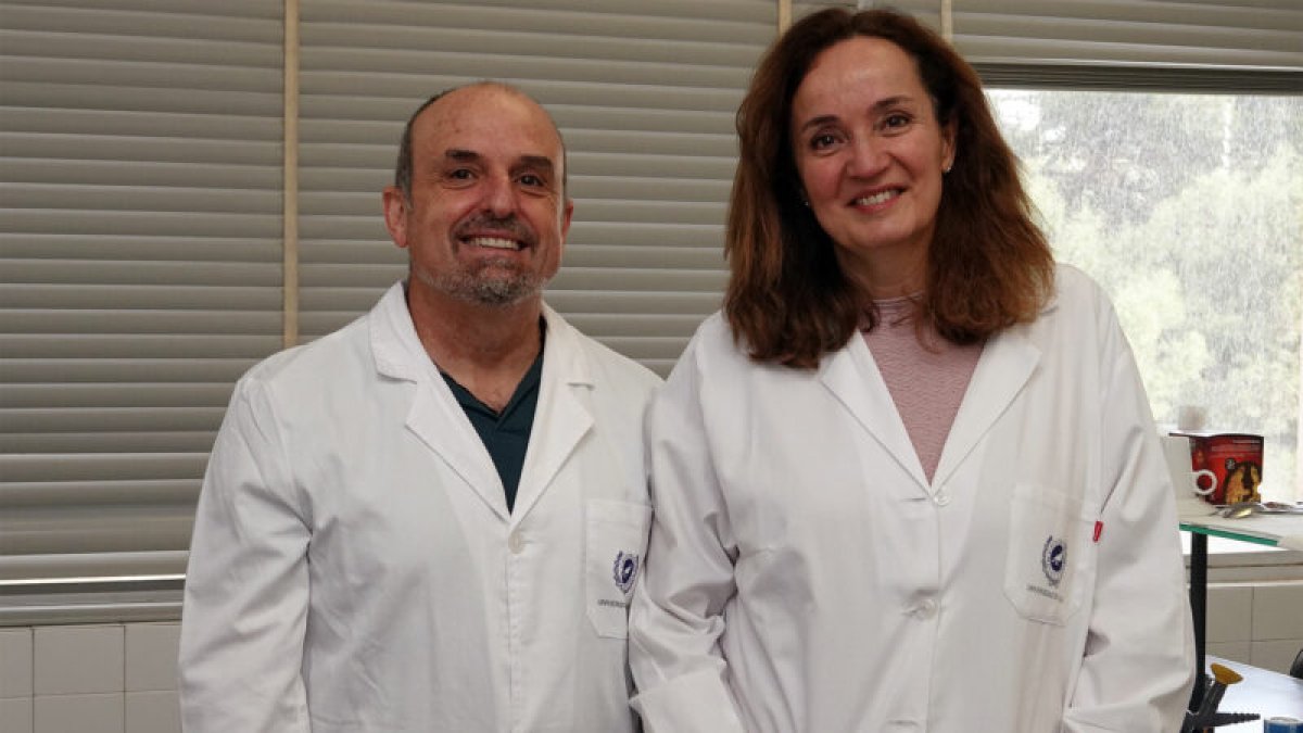 Los investigadores de la Universidad de Málaga, José Aguilera y Mª Victoria de Gálvez.