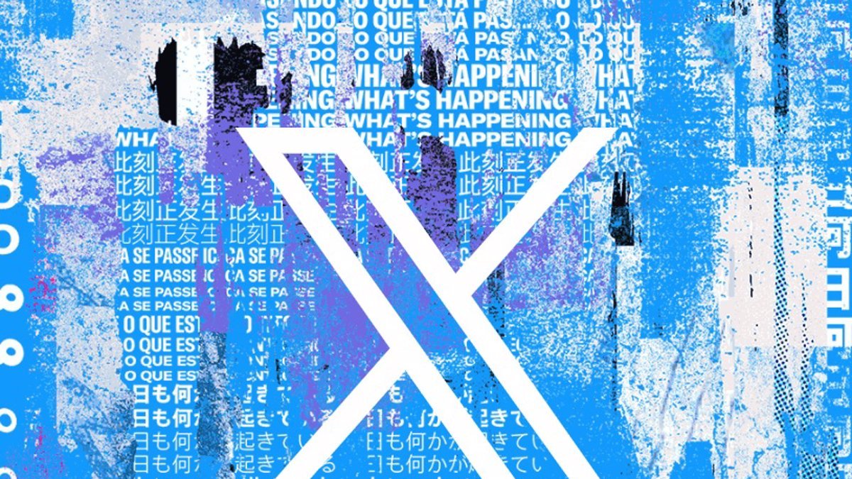 Nuevo logo de la red social X.