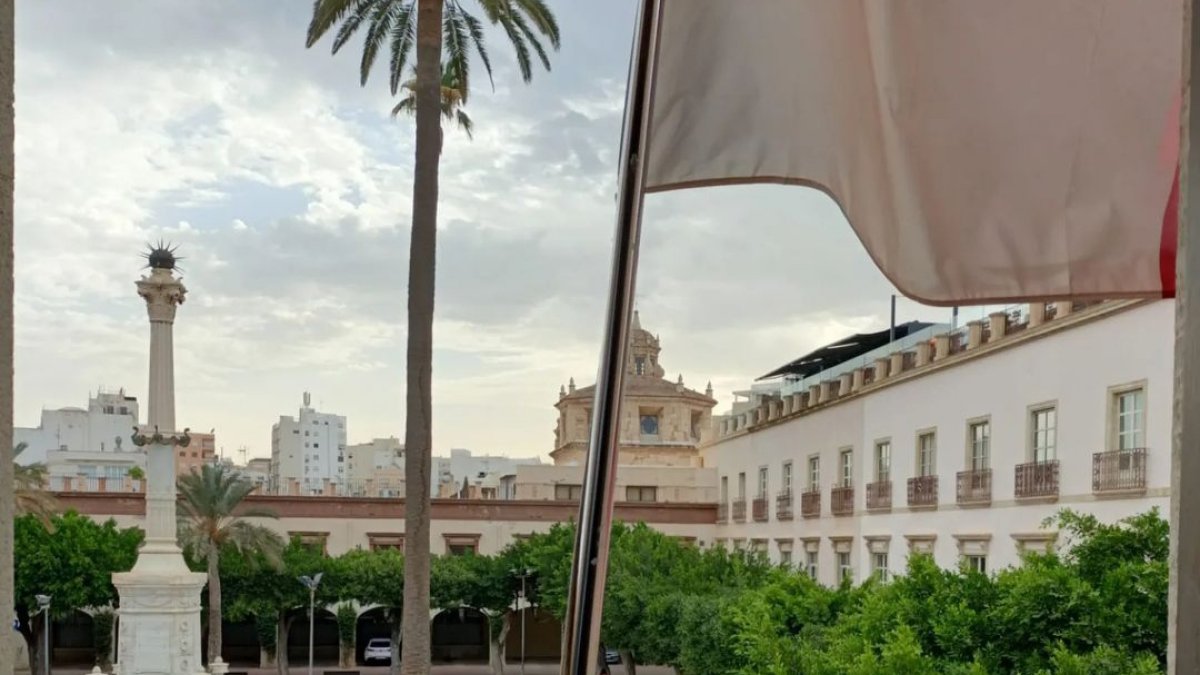 El Pingurucho visto desde el balcón del antiguo salón de plenos del Ayuntamiento