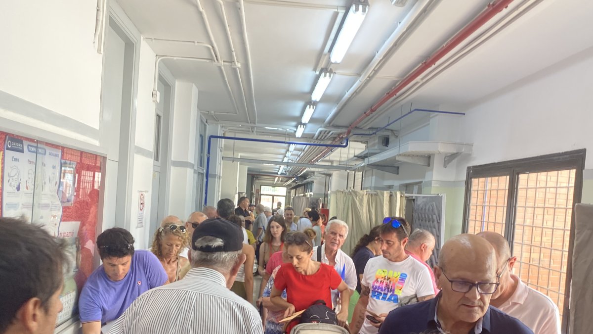 Electores almerienses el pasado 23-J.