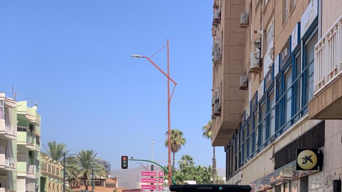 Trabajos en marcha en la Avenida del Mediterráneo
