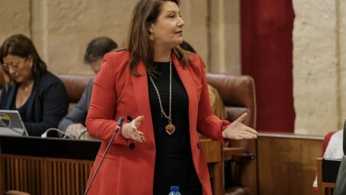 archivo de la consejera Crespo en una intervención en el Parlamento andaluz.