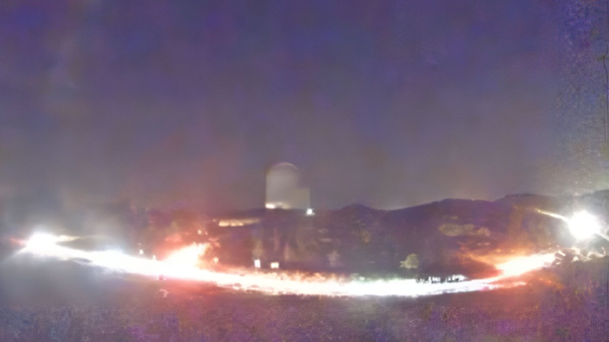 Así estaba el Calar Alto con las Perseidas de 2021.