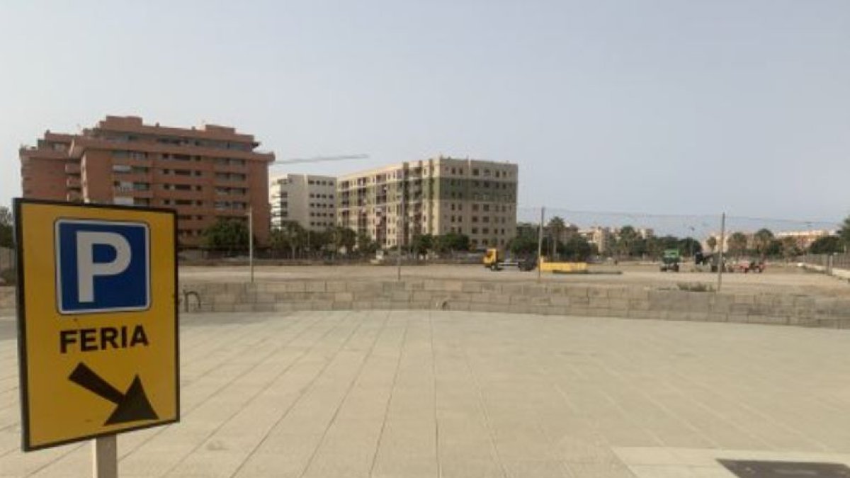 Zona de aparcamientos de la Feria el pasado año