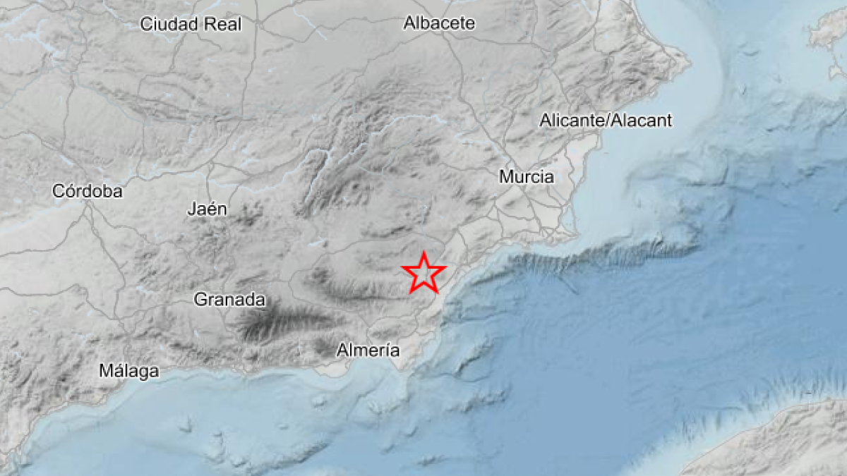 Imagen del IGN sobre este terremoto.
