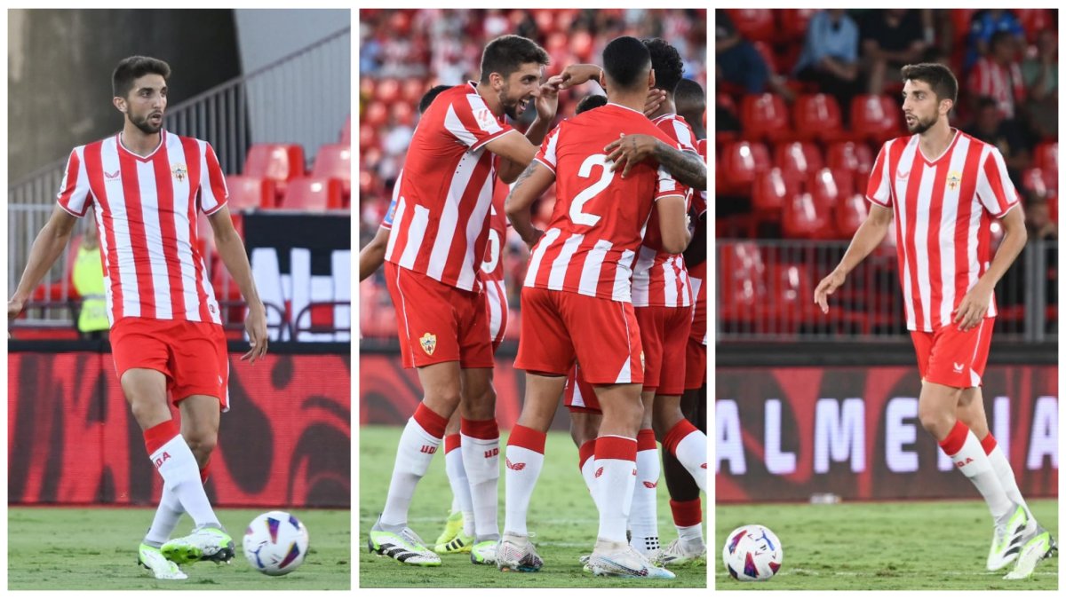Este futbolista hace el trabajo de tres en el Almerá de Vicente Moreno.