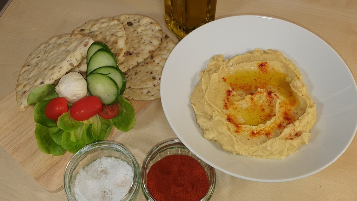 Humus para almorzar este lunes.
