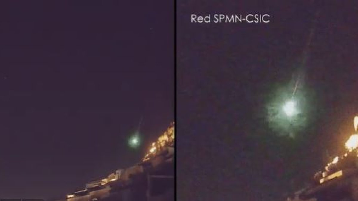 Imagen publicada por la Red de Investigación de Bólidos y Meteoritos.