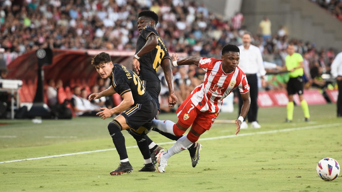 En el partido de la segunda jornada del campeonato contra el Real Madrid.
