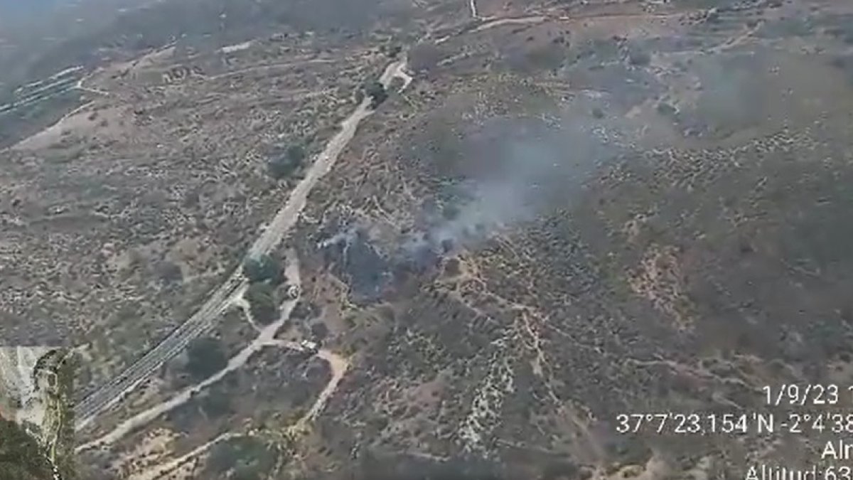 Incendio en los Yesares, Sorbas.