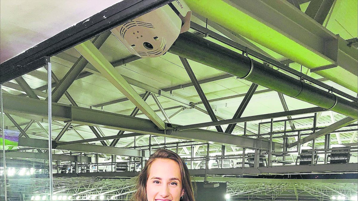 La periodista Alicia Arévalo, narradora del Mundial de fútbol femenino ganado por España. FOTO RTVE