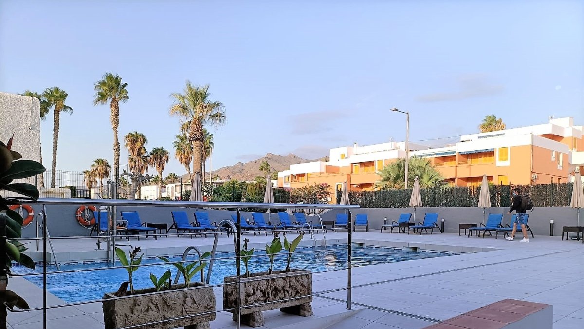 Un hotel de Mojácar, en el Levante almeriense, en una foto de archivo.