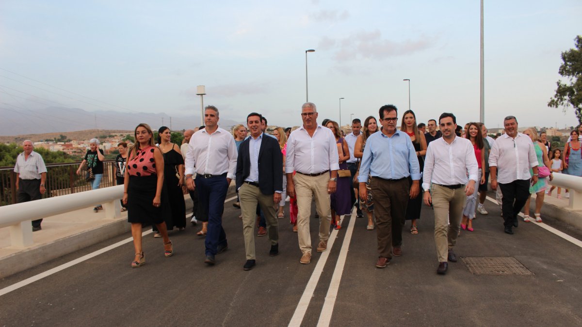 Inauguración de la ampliación del puente de Huércal y Viator. MARÍA PALMA MARTOS