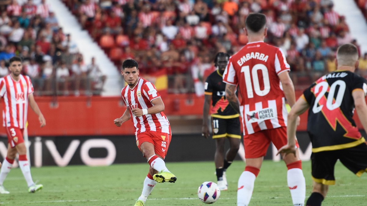 El argentino en el partido ante el Rayo de Francisco.