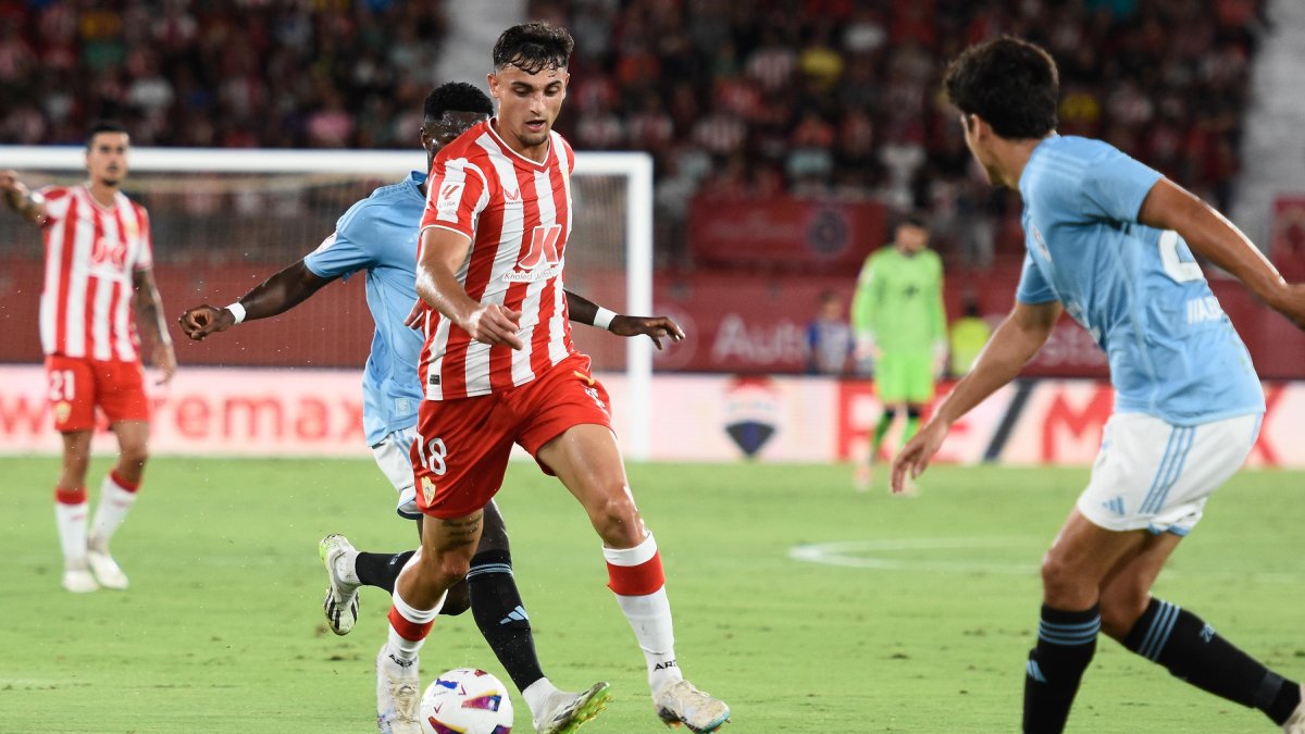 Pubill en el partido ante el Celta de Vigo.