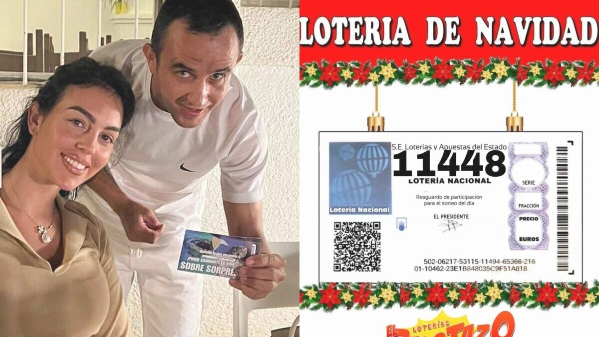 Georgina Rodríguez, Sergio Vicente Yopis y el famoso décimo de Navidad.