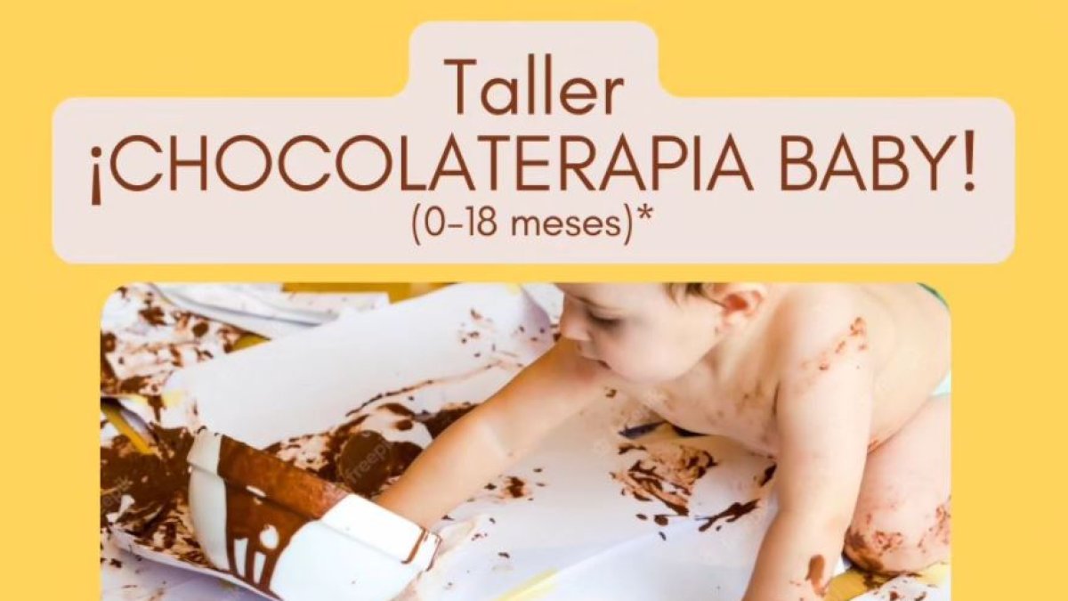 Cartel del taller para bebés.