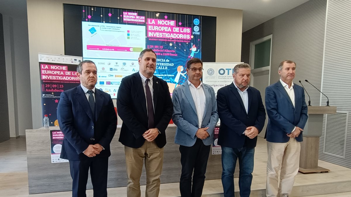 José Antonio Picón García, Francisco Alonso, José Antonio Sánchez, Diego Cruz y Antonio Giménez.