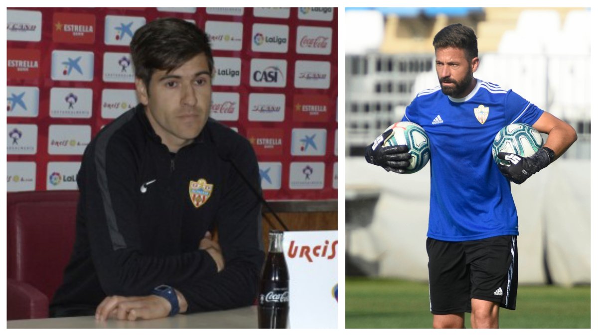 Víctor Fortes y Ricardo Molina dirigieron el entrenamiento de este miércoles.