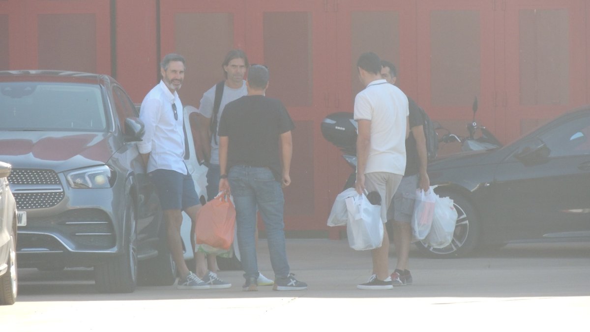 Los últimos minutos de Moreno como entrenador del Almería.