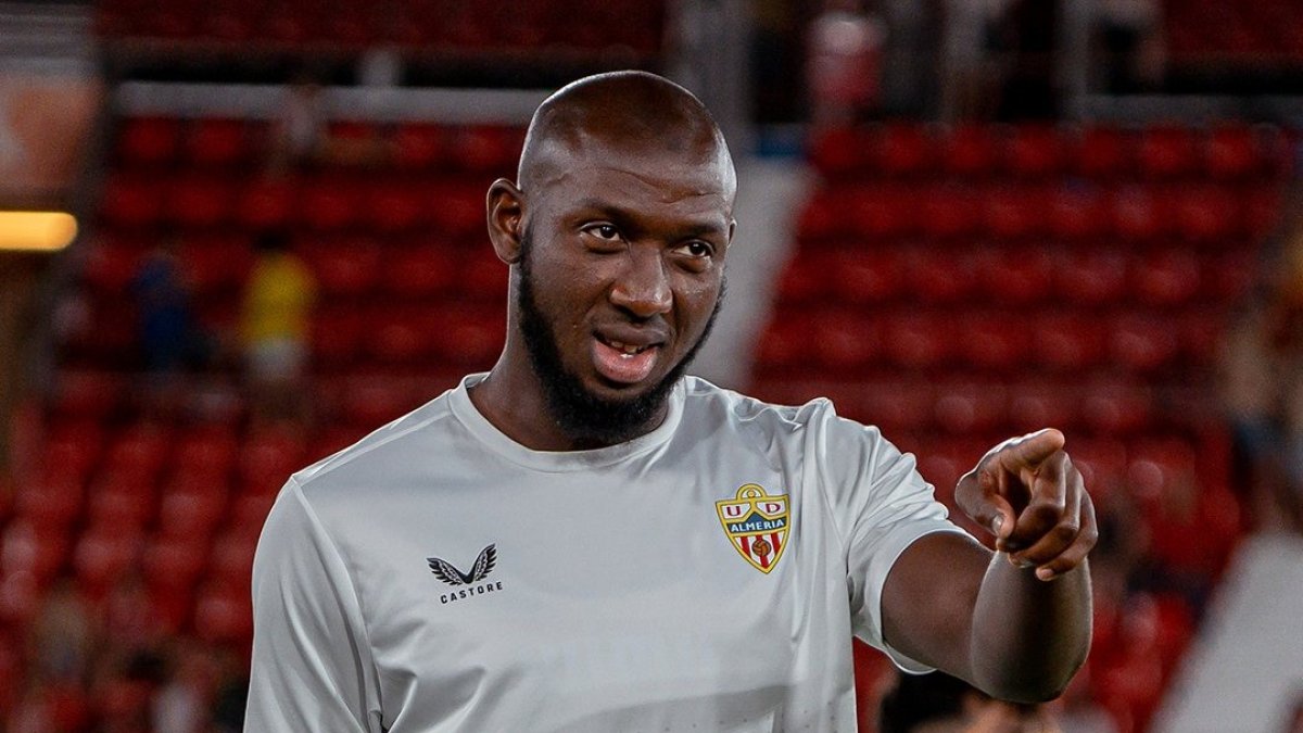 Koné tiene muchas ganas de marcar su primer gol con el Almería.