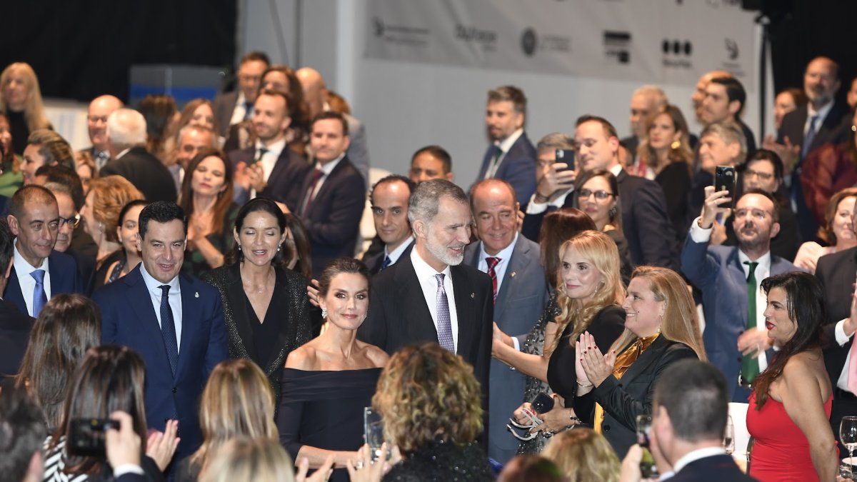 Los reyes en los Premios Macael 2022.
