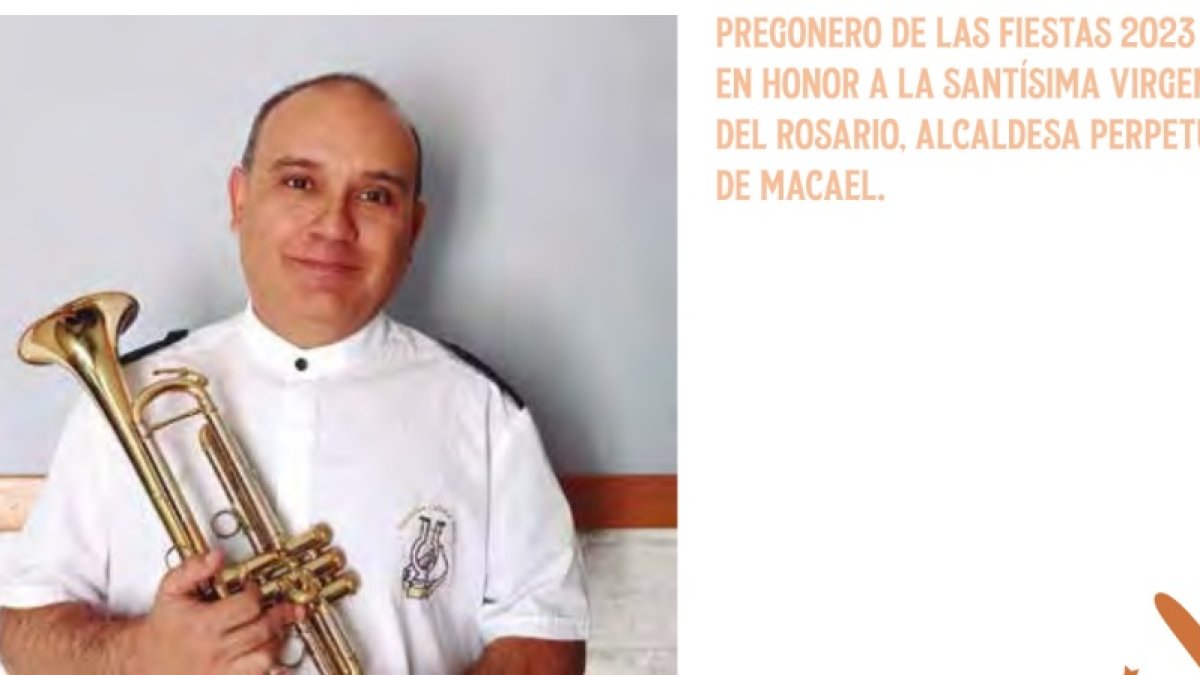 José Jiménez, pregonero de este año, dará el pistoletazo de salida a las fiestas de Macael.
