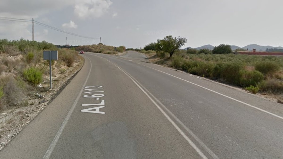 Carretera en la que ha tenido lugar el accidente.