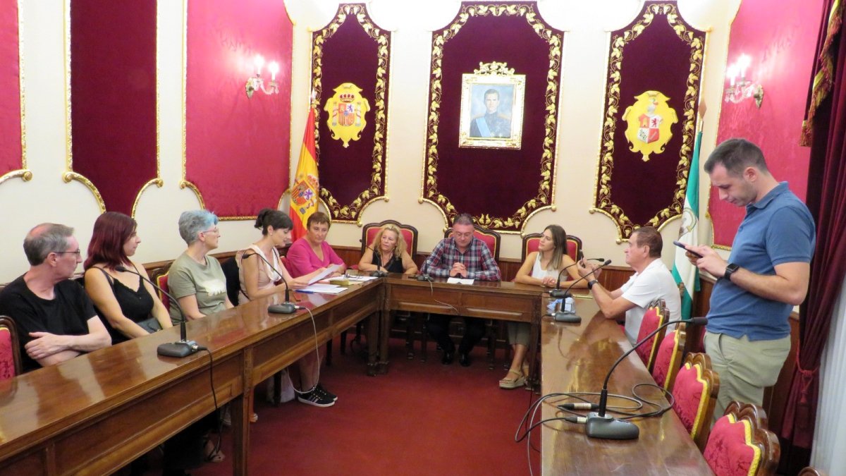 Reunión del jurado en el ayuntamiento de Berja.