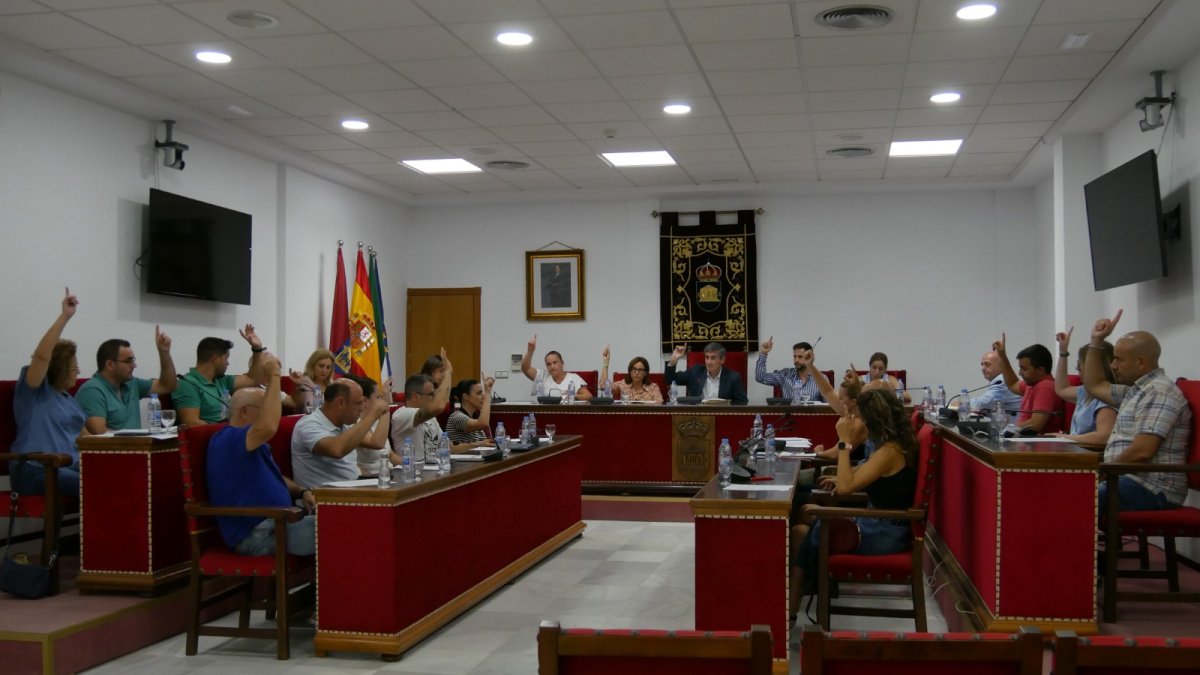 Votación en el Pleno en el que se adoptaba el acuerdo por unanimidad.