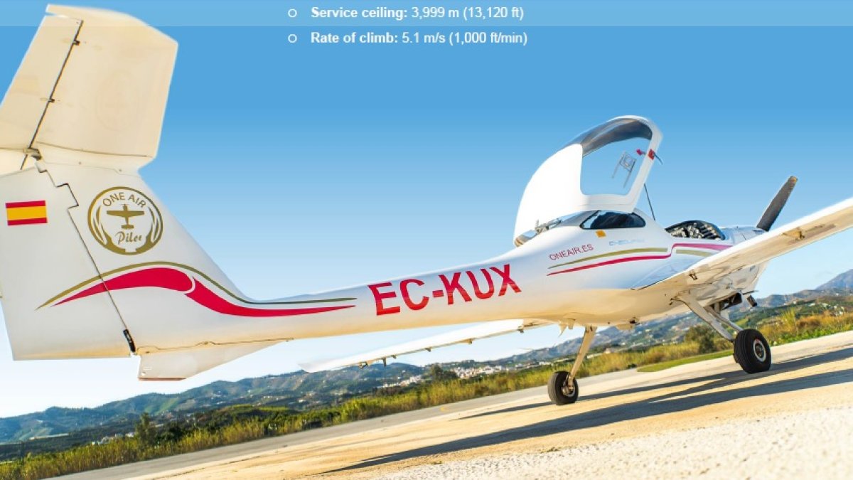 Avioneta de One Air.
