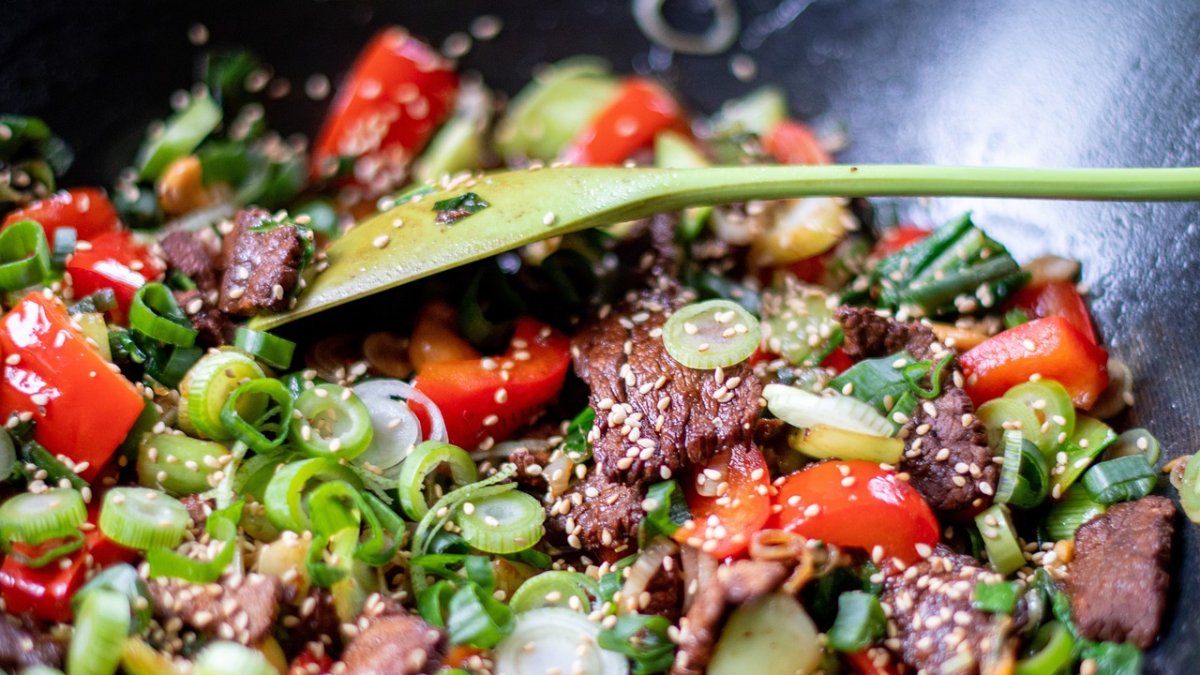 Wok de verduras.