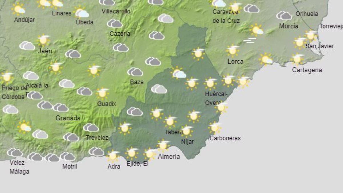 El mapa de la provincia para este martes.
