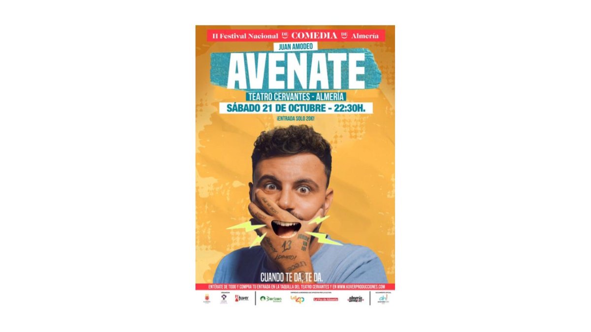 Sábado 21 de octubre en el Teatro Cervantes de Almería.