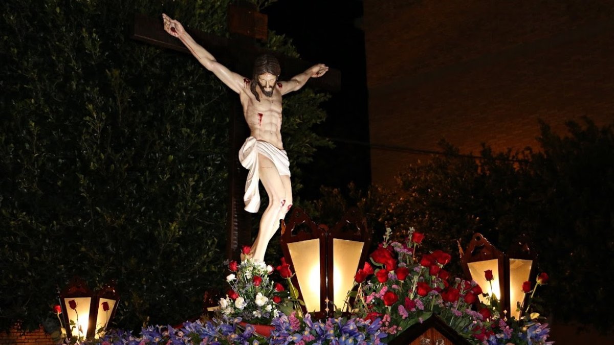 Imagen del Cristo Redentor antes de su restauración. FOTO: C.M. LÓPEZ