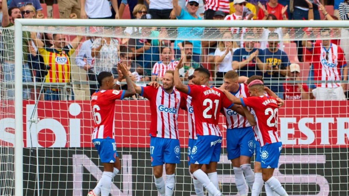 El Girona no se cansa de hacer goles.