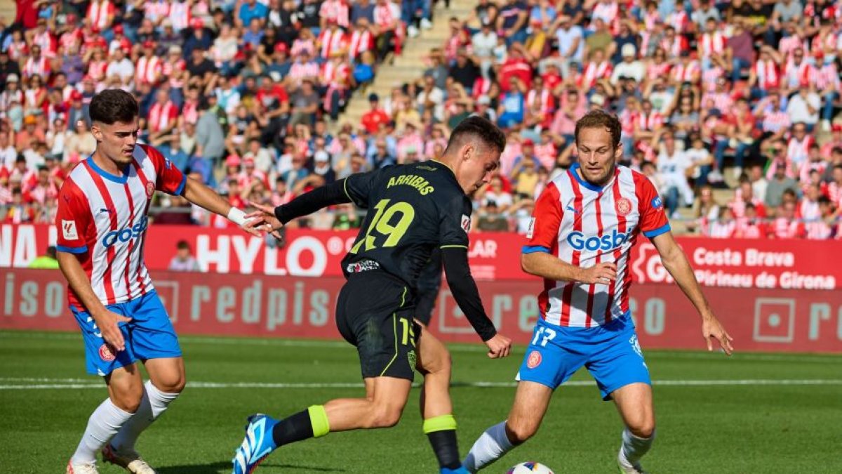 Arribas firmó su peor partido  con la camiseta del Almería.