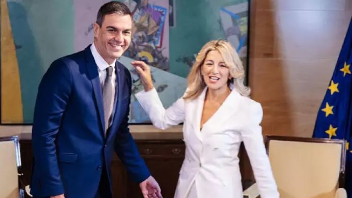 Imagen de archivo de Pedro Sánchez y Yolanda Díaz.